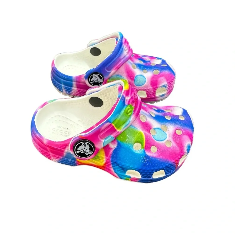 CROCS Children Multi-Colored Clog Size 4